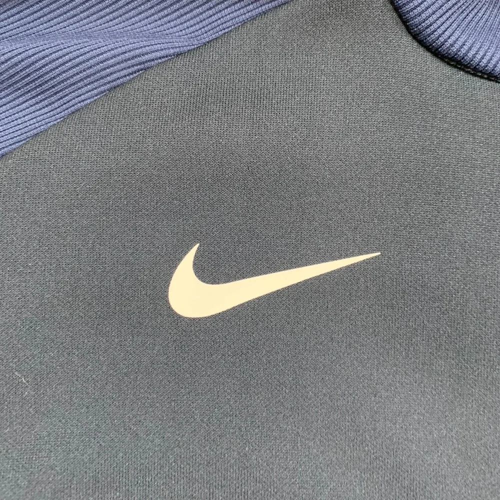 Nike Pullover Womens Large Black Purple Full Zip Thumb Loop Dri-Fit Golf Jacket